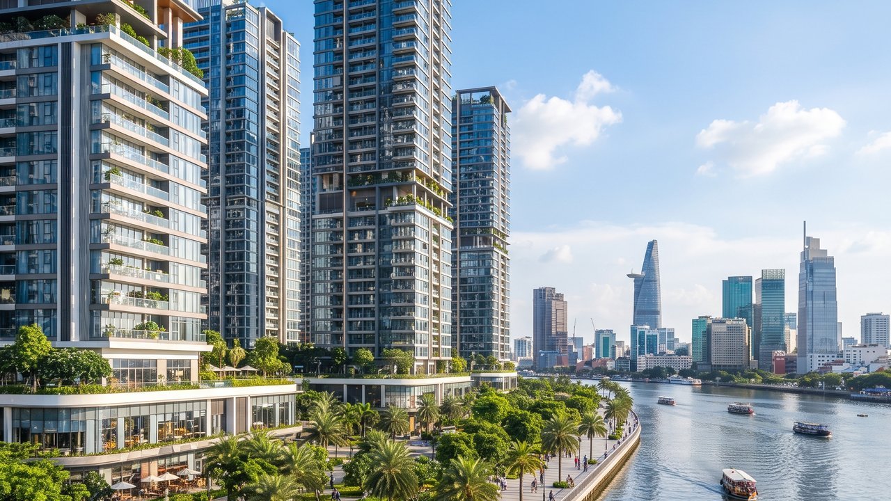 Căn hộ cao cấp ven sông Sài Gòn khu vực Thủ Thiêm