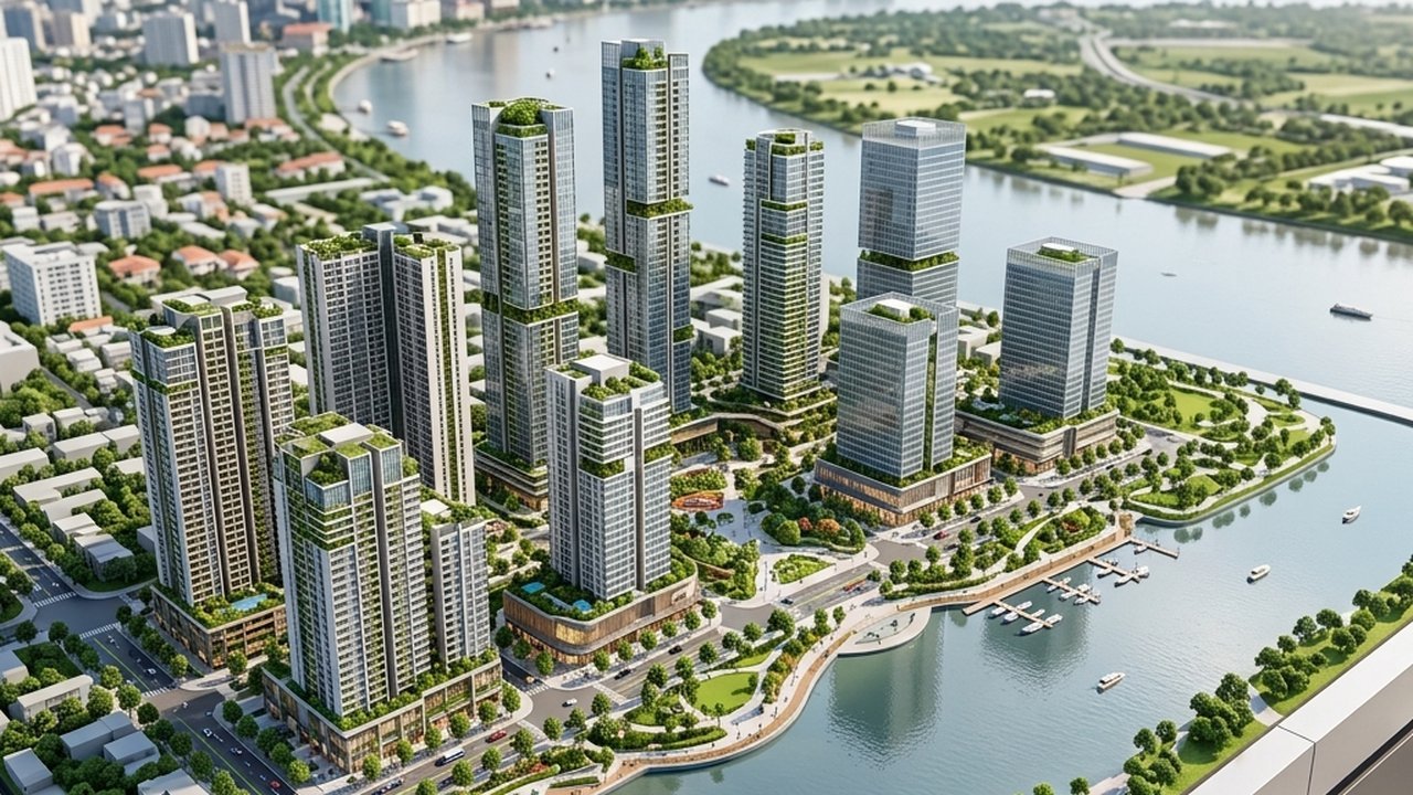 Quy hoạch tổng thể phân khu 2A Thủ Thiêm nơi Lotte Thủ Thiêm triển khai