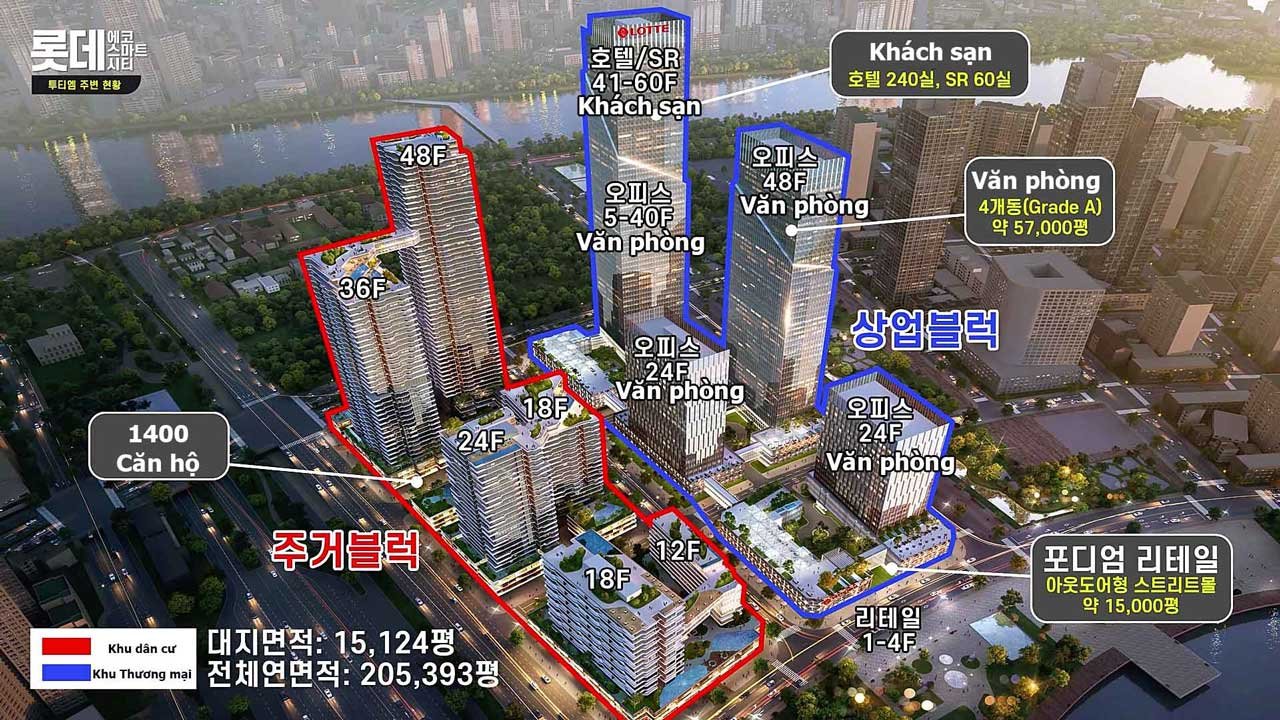 Mặt bằng sản phẩm Lotte Eco Smart City Thủ Thiêm